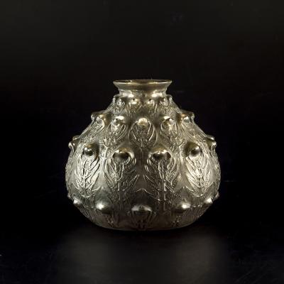 yKUROKABEzRen&#233; Lalique Vase FOUG&#200;RES@ԊFtWF[